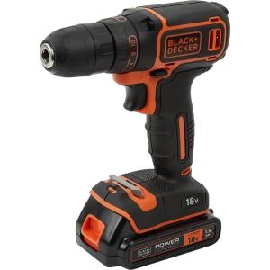 Дрель-шуруповёрт Black&Decker BDCDC18KB-QW, 18В Li-Ion 2x1.5Ач