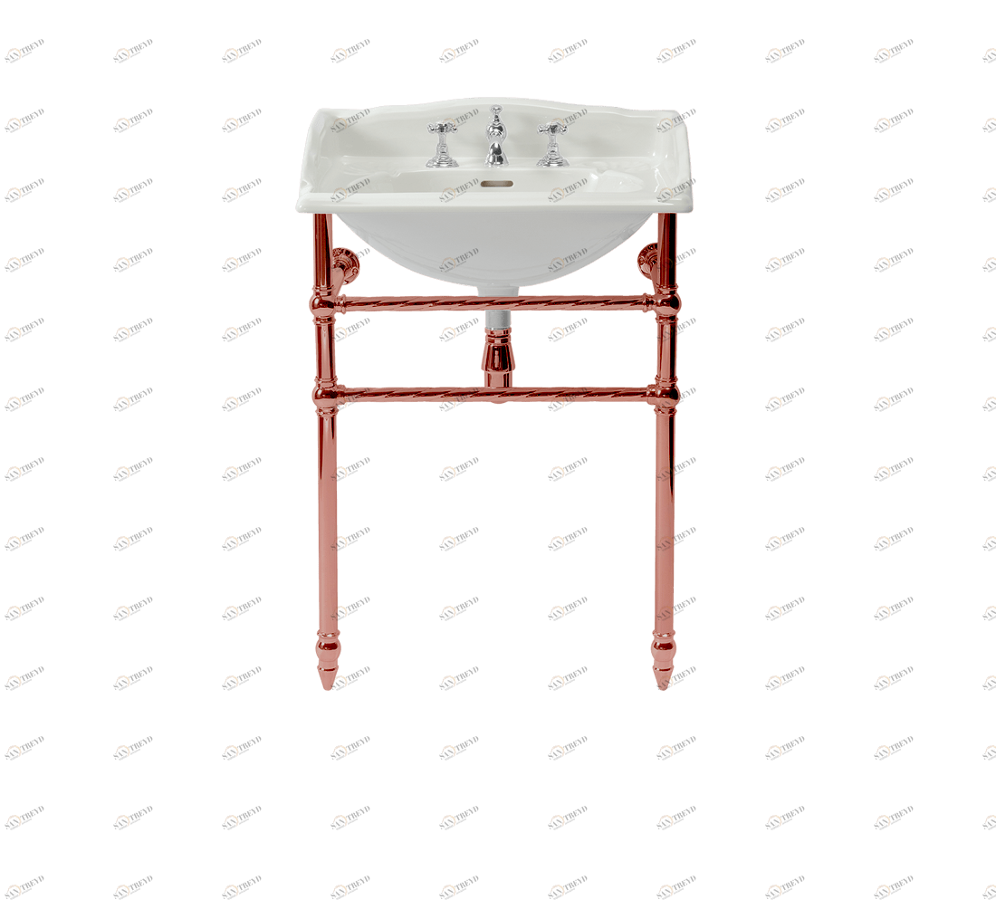 Gentry Home Таз большой белый Victorian Медь GH101214