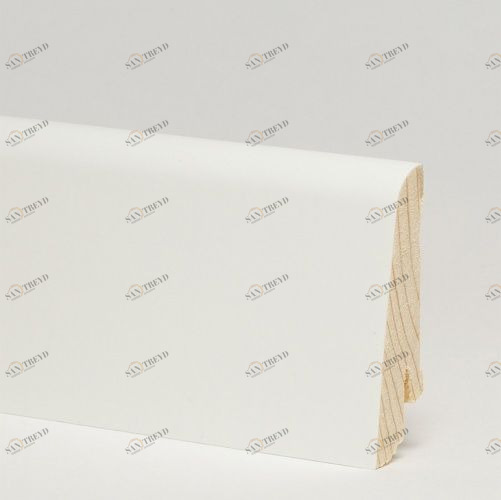Плинтус Pedross Белый Шпонированный МДФ+эмаль 2500х58 мм 1010000804