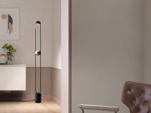 Металлический светодиодный торшер