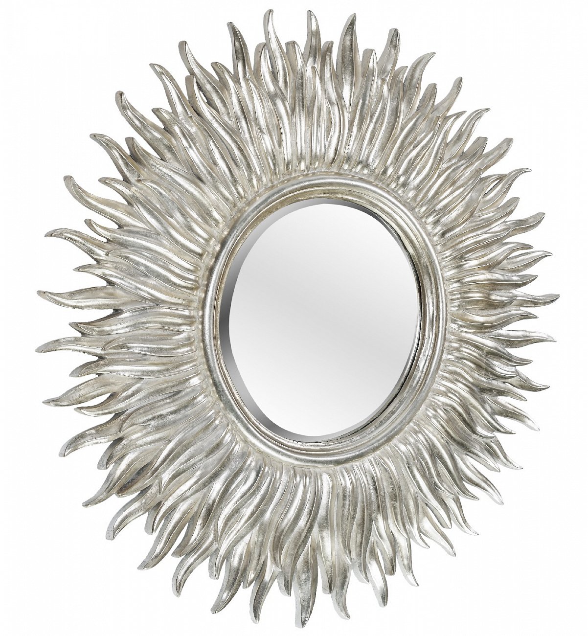 Зеркало-солнце 99 см серебряное Sunshine Silver ART-ZERKALO ДИЗАЙНЕРСКИЕ 00-3884096 Зеркальный;серебро  - Вид №1