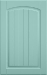 Фасады для кухни Кантри Фрезеровка «Арка сложная» 803 Бирюзовая пастель
