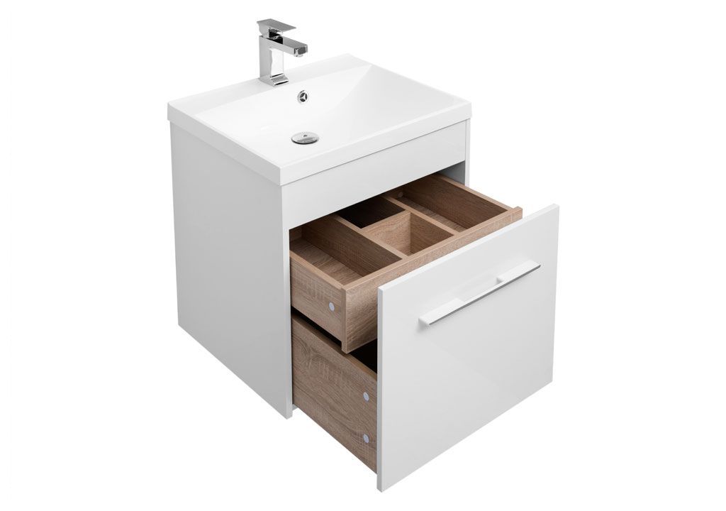 Тумба с раковиной Aquanet Августа 58 белый 0021002600204117 - Вид №3