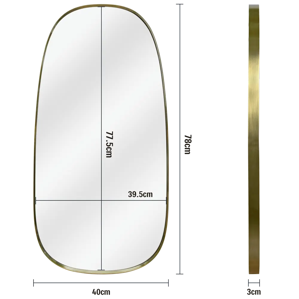 INSPIRE Glam Brass — зеркало с латунной рамкой для элегантного интерьера 86484803 STLM-1392735 - Вид №2