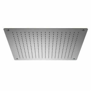 Квадратный потолочный 60 см. лейка дождевого душа. Расход 18 л / мин. при 3 барах.  Square NOKEN 100121024  INOX MIRROR