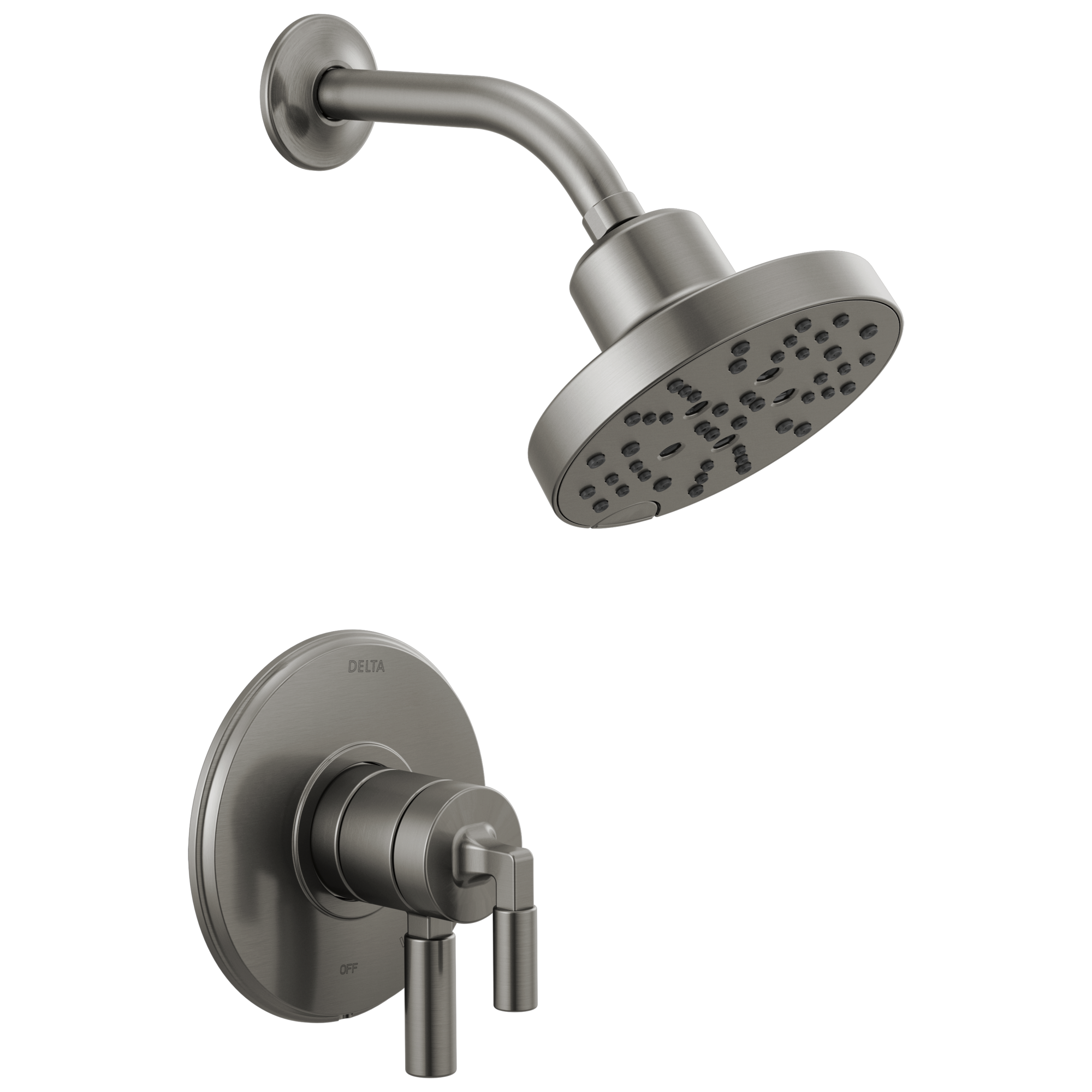 T17248-KS Накладка для душа Monitor® 17 серии H2Okinetic® Delta Faucet Bowery Черный нержавеющий