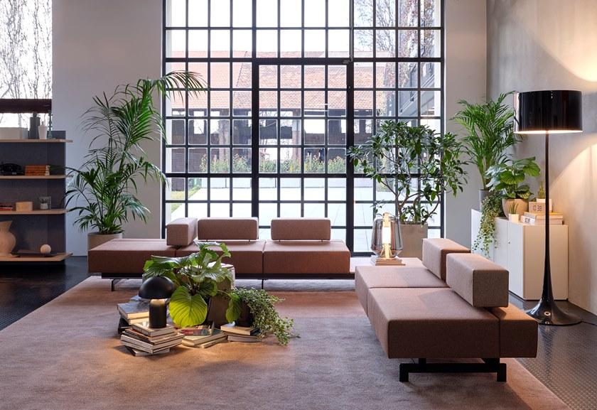 Citterio Модульный тканевый диван с полкой для журналов Bridge sun-id-1385808 - Вид №2