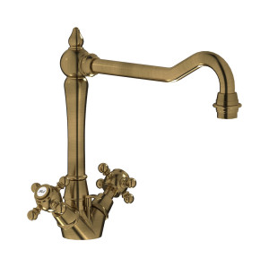 Смеситель для кухни с 2 ручками WE ARE IB hr371bb Antique Bronze Kitchen