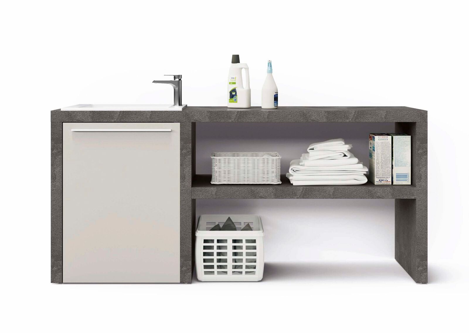 Шкаф для белья с бельевой стойкой Gruppo Geromin магазин ARCH-00053339 - Вид №2