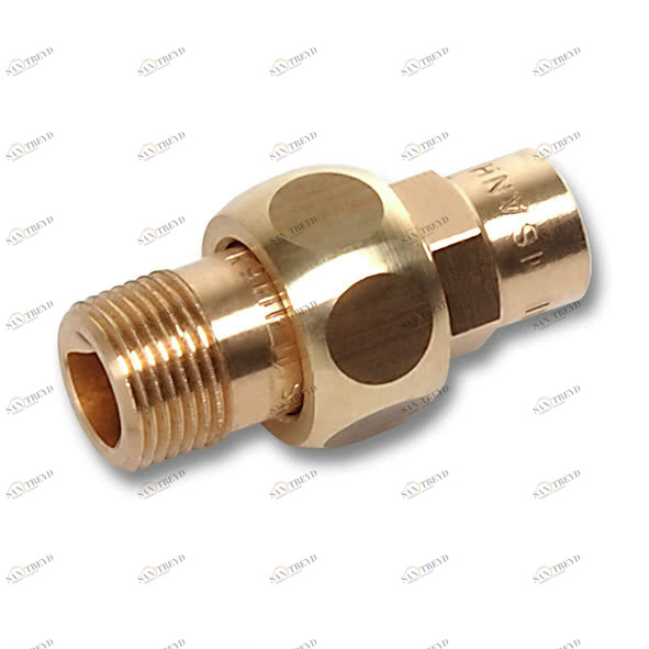 143311812 SANHA 4331G сгон ВП-НР, бронза, с плоским уплотнением 18x1/2 мм 