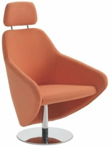 Segis Вращающееся кресло из ткани с подлокотниками и подголовником