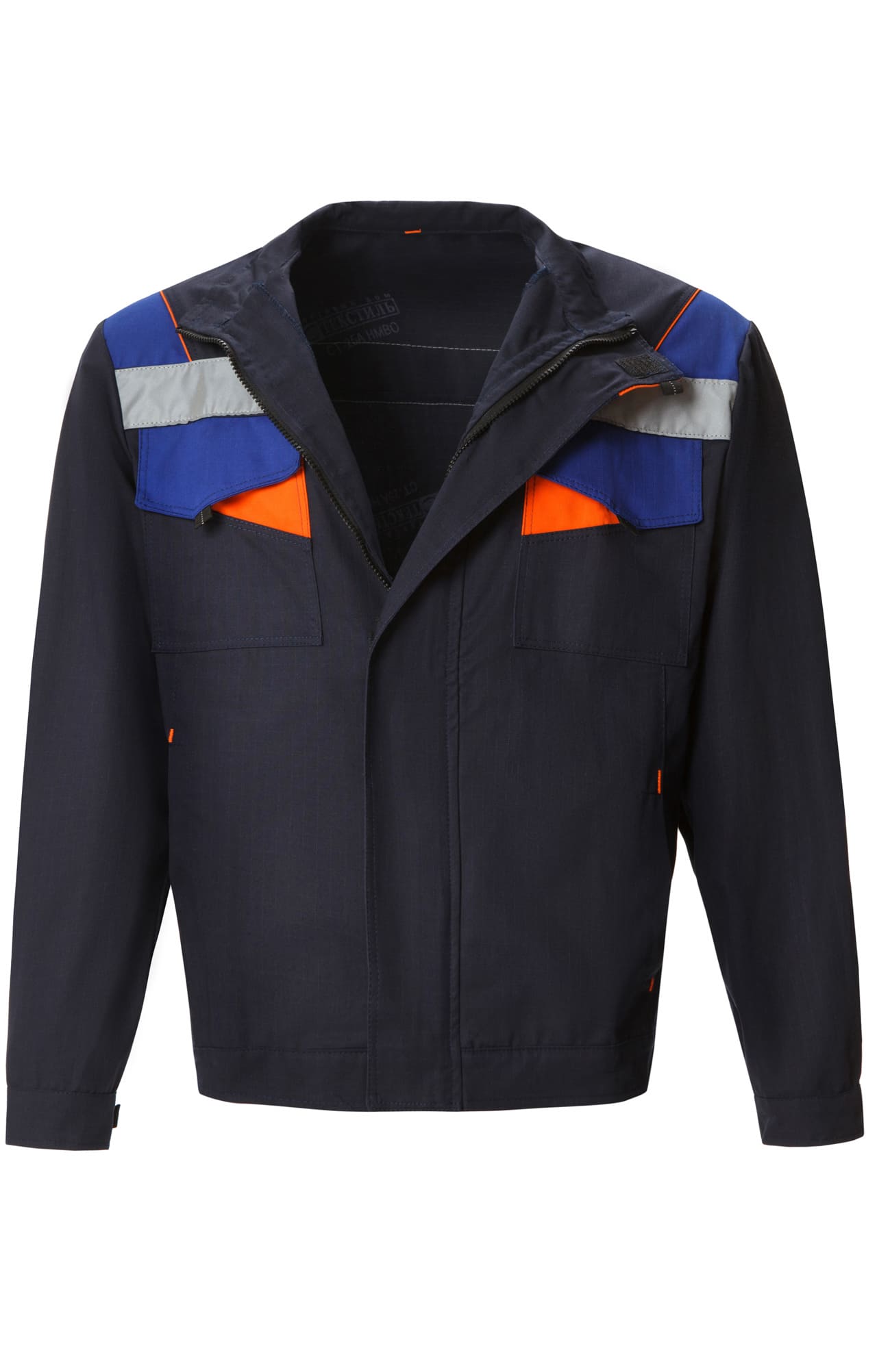 69400 Костюм "Энерджи" темно-синий-оранжевый  Летняя спецодежда  размер 52-54/182-188  - Вид №3