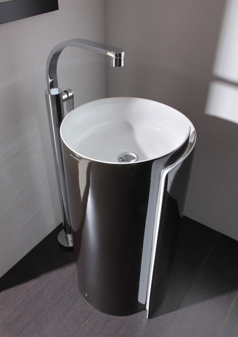 Керамическая отдельно стоящая круглая одиночная раковина Ceramica Flaminia Roll ARCH-00038668 - Вид №6