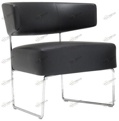 Andreu World Кресло с салазками, обитое кожей Tauro Bu4203