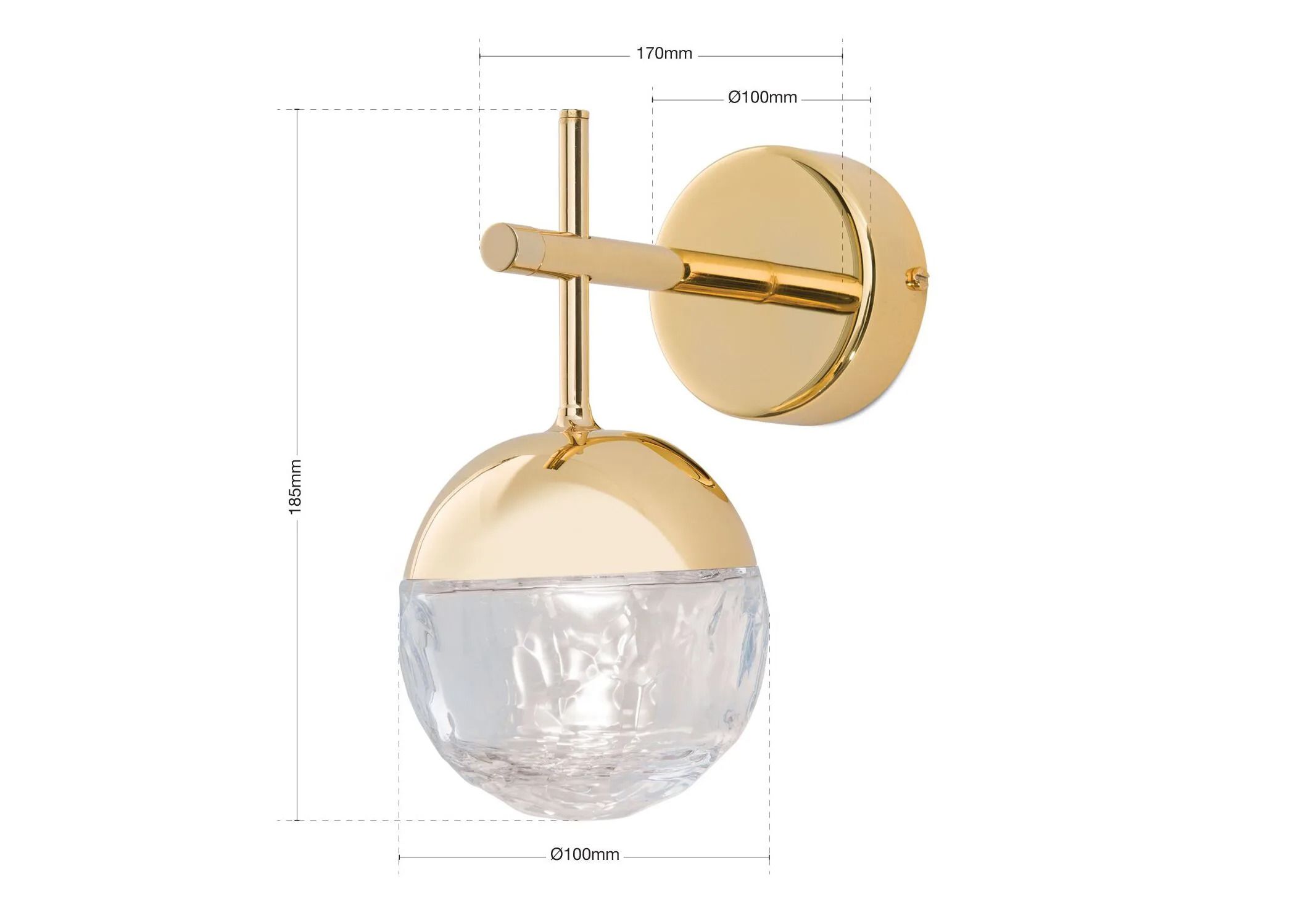 Латунь и Кристалл настенный светильник Orion ARCH-00036213 - Вид №11