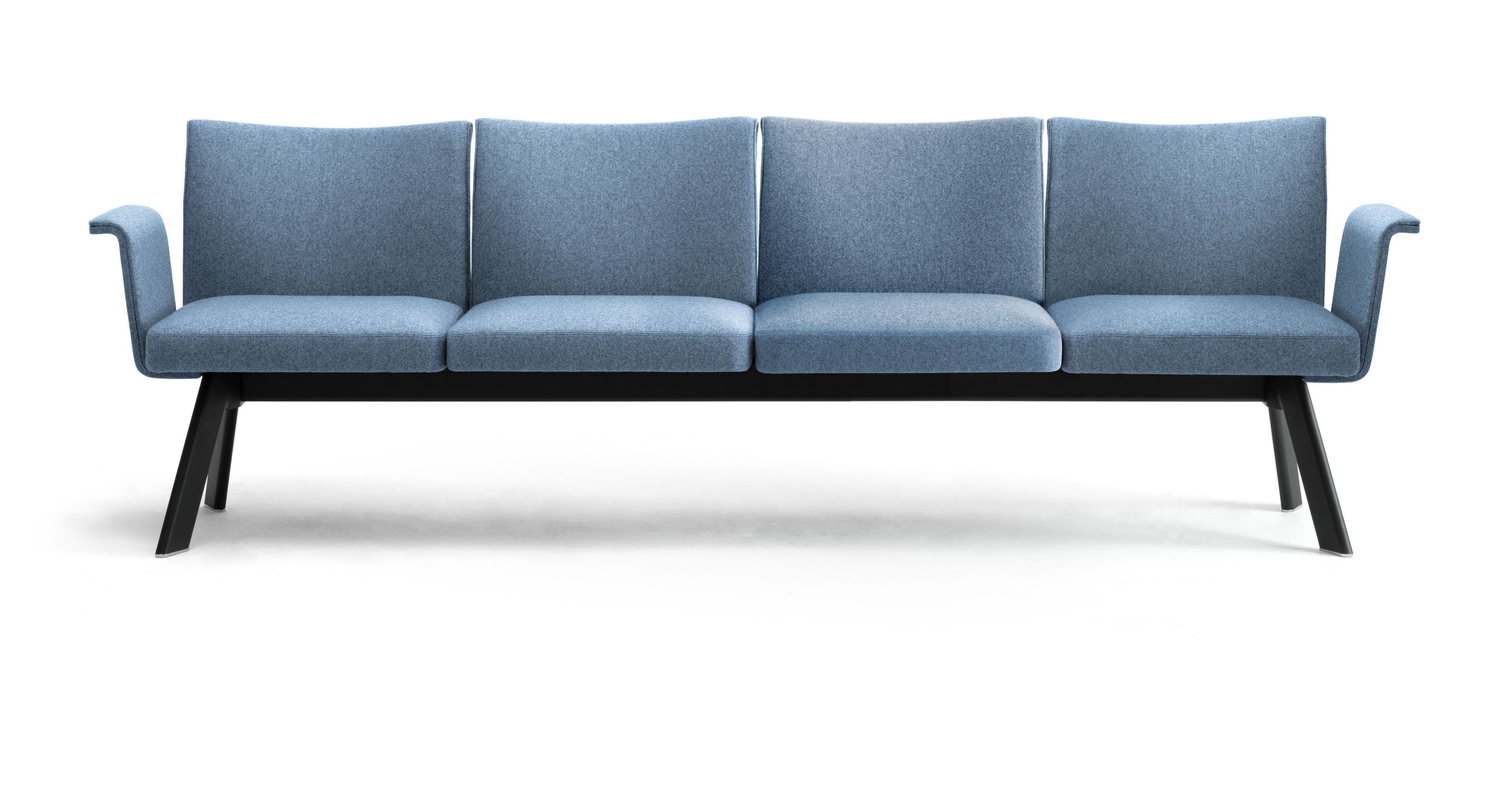 Модульная скамейка для контрактной ткани со спинкой Leyform OLA ARCH-00082381 - Вид №9