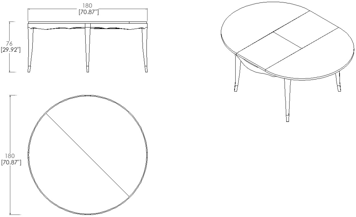 Roche Bobois Прямоугольный обеденный стол Nouveaux classiques sun-id-1468647 - Вид №4