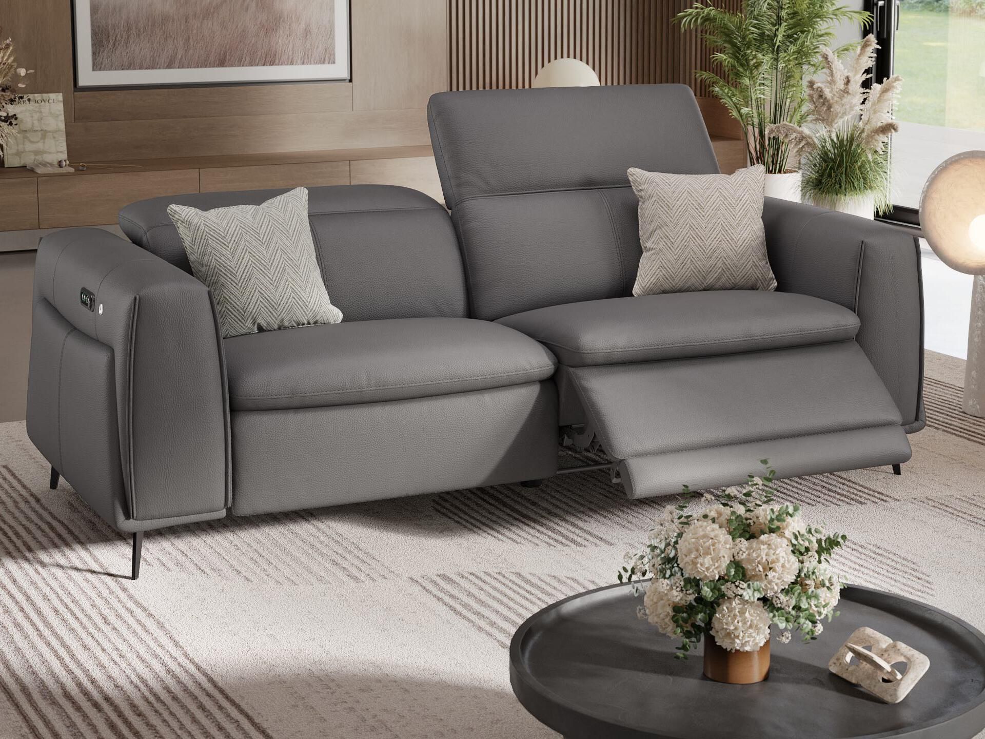 3-местный кожаный диван Sofanella Belluno ARCH-00019891 - Вид №4