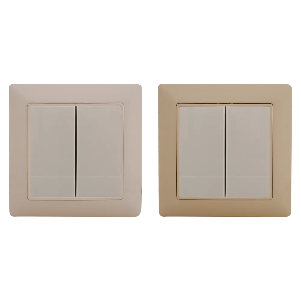 Выключатель встраиваемый ABB Basic 55 2 клавиши, цвет белый 13596317 STLM-2127049 Basic55 - Вид №1