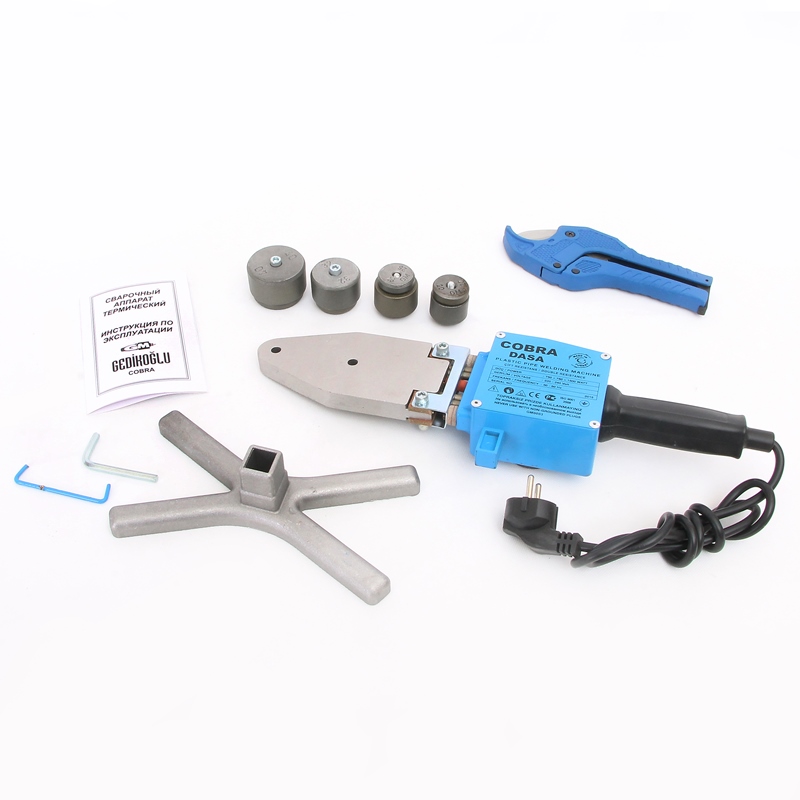 Набор монтажный GM Cobra DASA для сварки PPR-труб 1500 Вт 16-75 мм, насадки 20-40 мм, резак GM0003 - Вид №2
