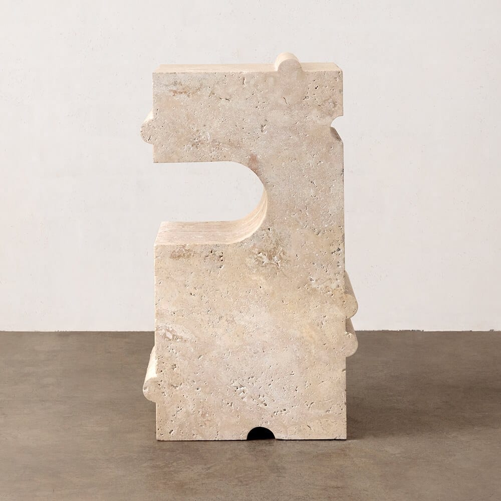 Высокий журнальный столик из натурального камня Kelly Wearstler Hume ARCH-00034492 - Вид №2