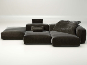 Двухсторонний модульный диван