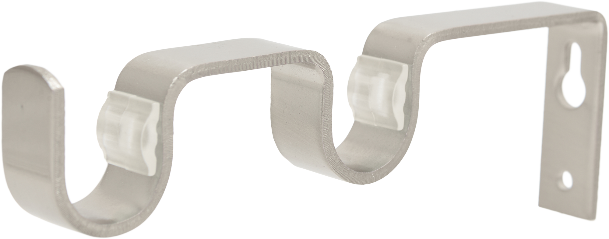 Держатель двухрядный INSPIRE для карниза, серый металл 85186749 STLM-0059657