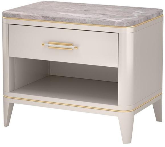 FRATO Прямоугольная прикроватная тумбочка из лакированной древесины с ящиками Clicquot Ffu020007abp  - Вид №1