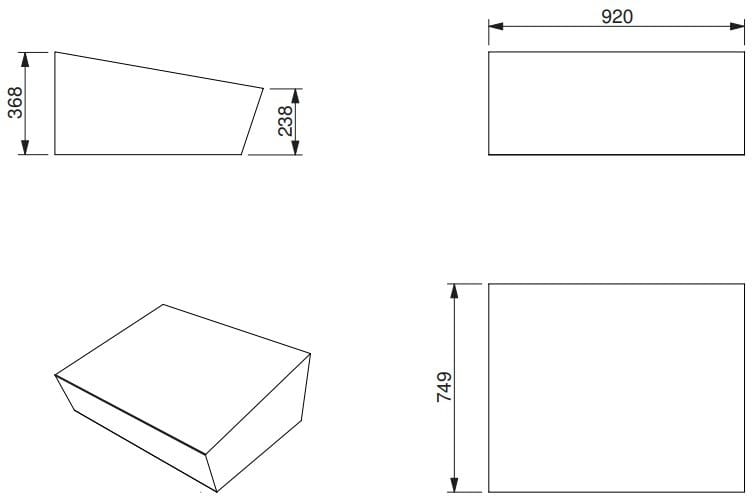 Подставка для ног из пены QM Quinze & Milan ARCH-00094604 - Вид №2