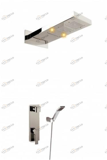 Ama Luxury Shower Душевой набор из нержавеющей стали с ручным душем с верхним душем  Nf8000lc 