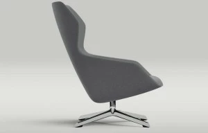 Brunner Вращающееся кресло из ткани с 4 спицами и подлокотниками Ray