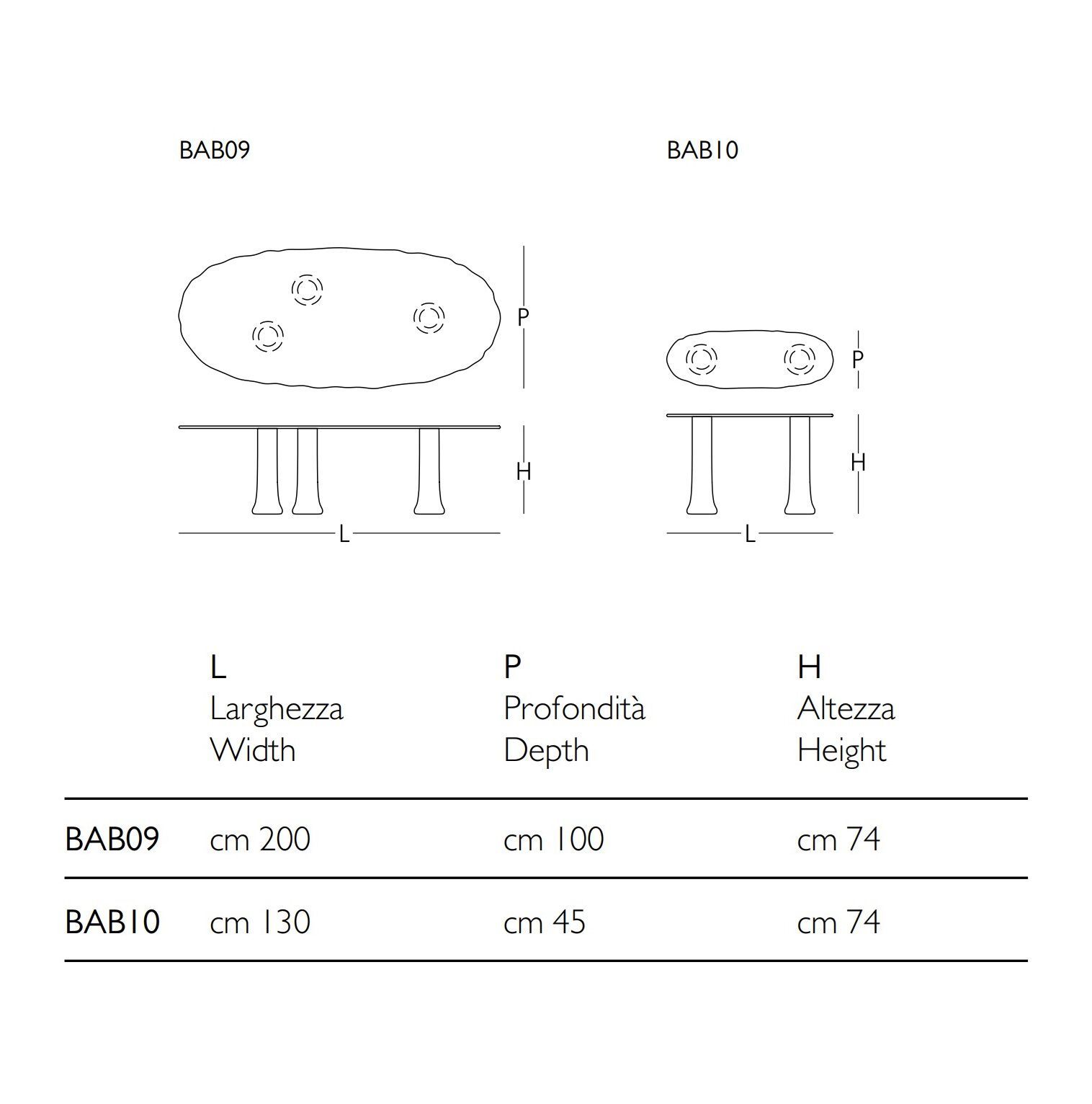 Консоль из переработанного материала Glas Italia Babar ARCH-00108428 - Вид №3