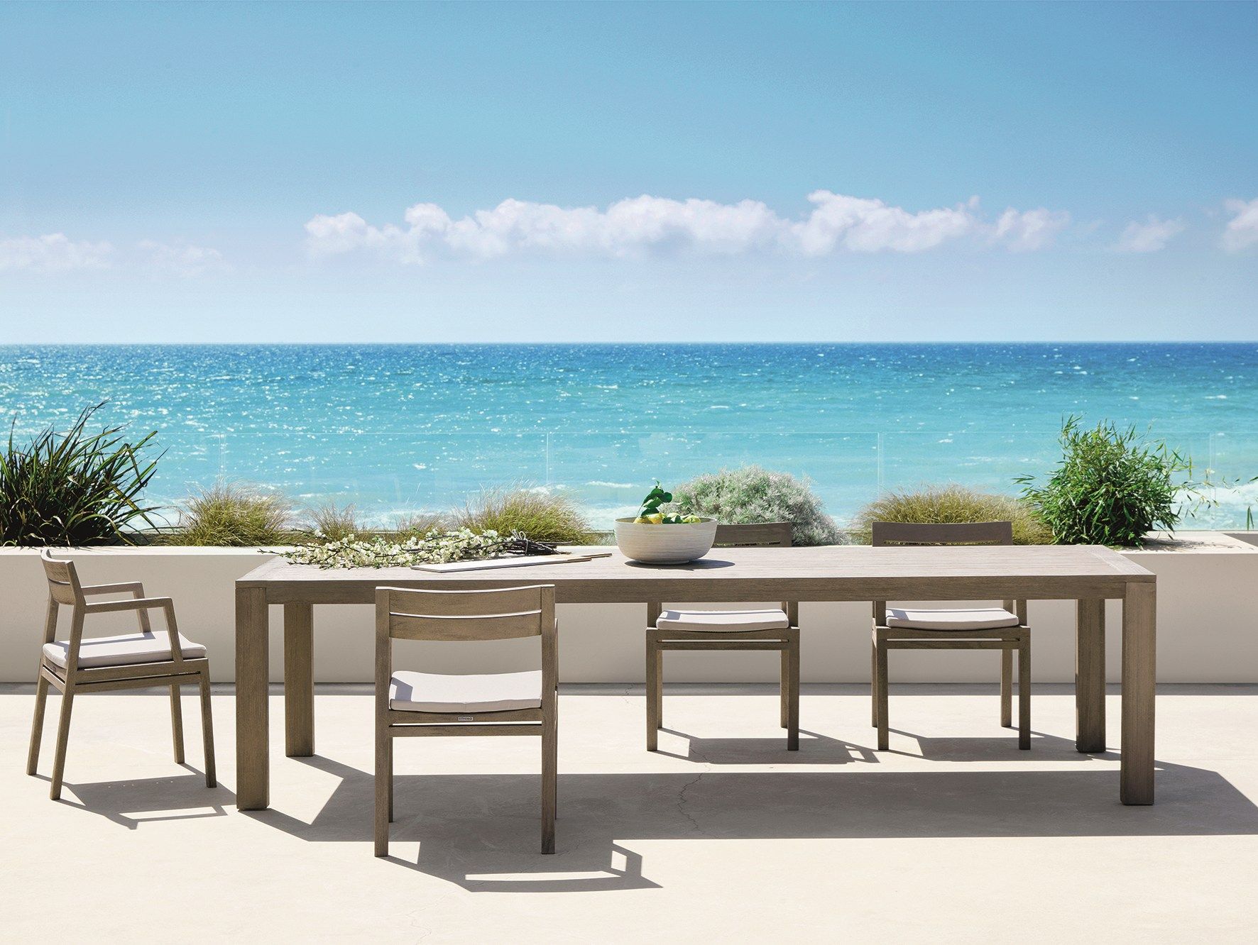 Стул для сада из тикового дерева с подлокотниками Ethimo Costes ARCH-00111921 - Вид №3