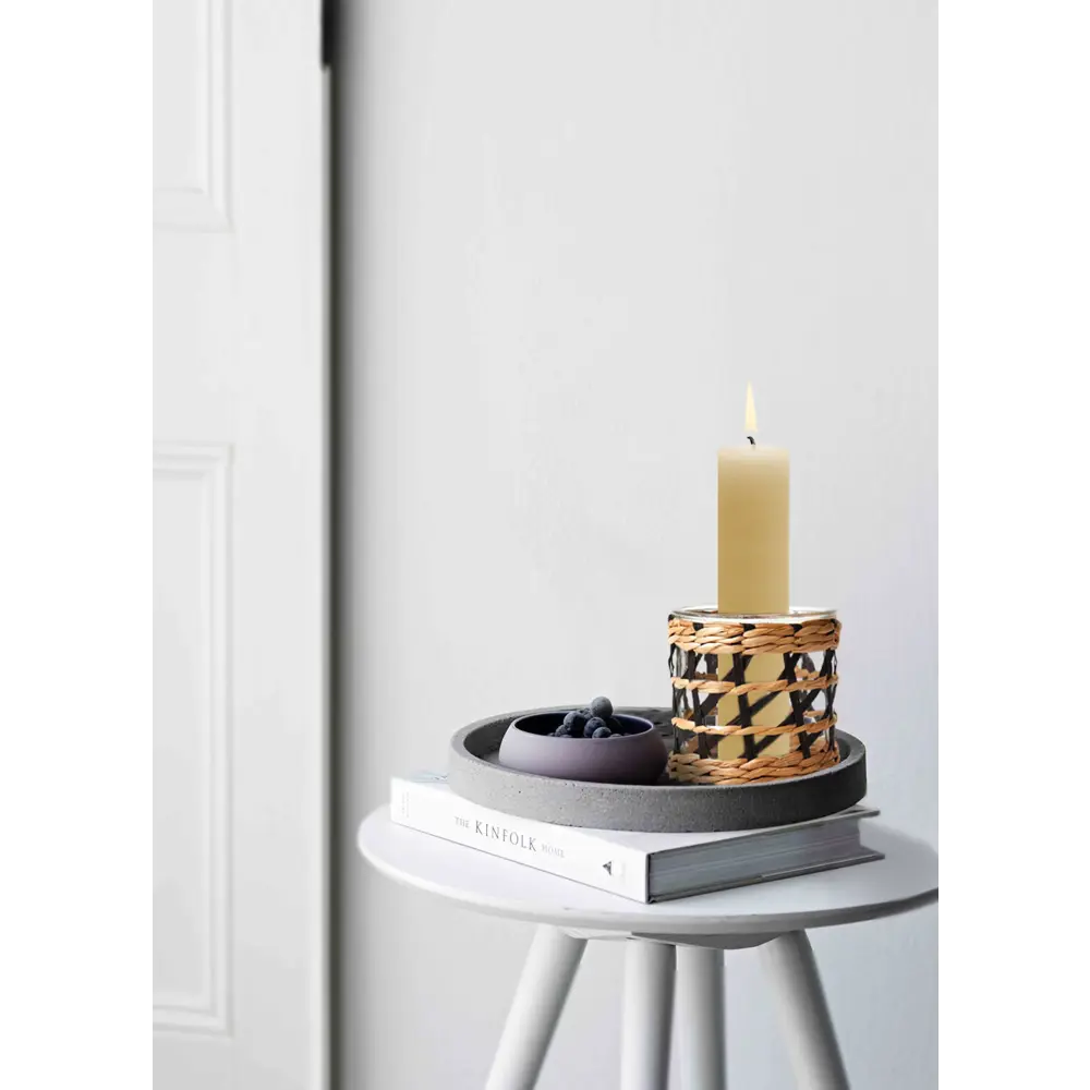 Подсвечник KB31-5989 стекло цвет черно-бежевый Santreyd STLM-2100256 - Вид №2