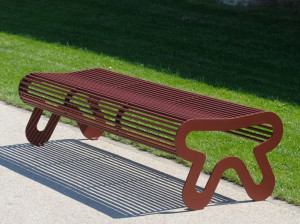 Скамья из нержавеющей стали без спинки