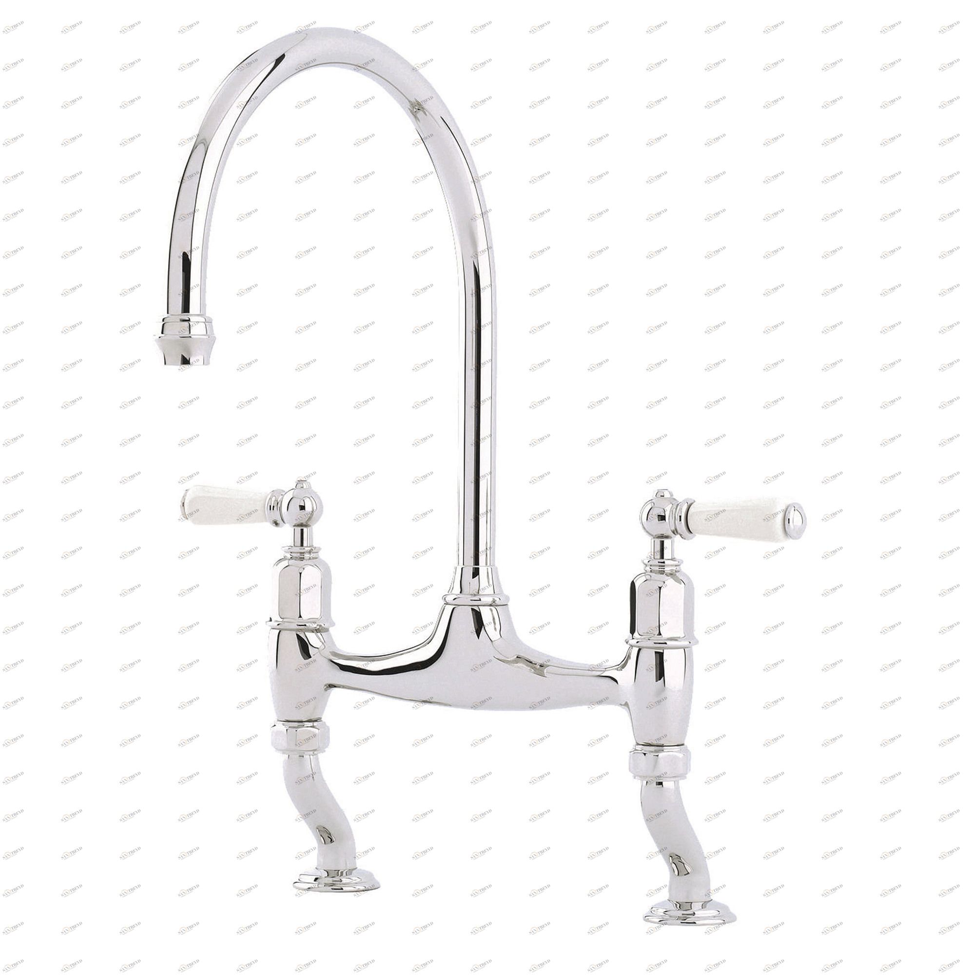 Traditional bathrooms P&R IONIAN Vintage Küchen Brückenmischbatterie Pr4193.nk 