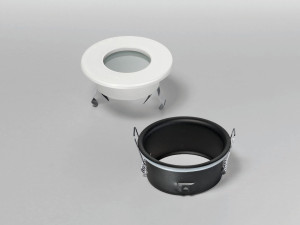 Круглый металлический утопленный прожектор