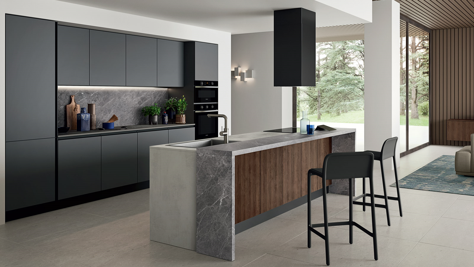 Easy 002  Кухонный гарнитур Ar-Due Colore matt 