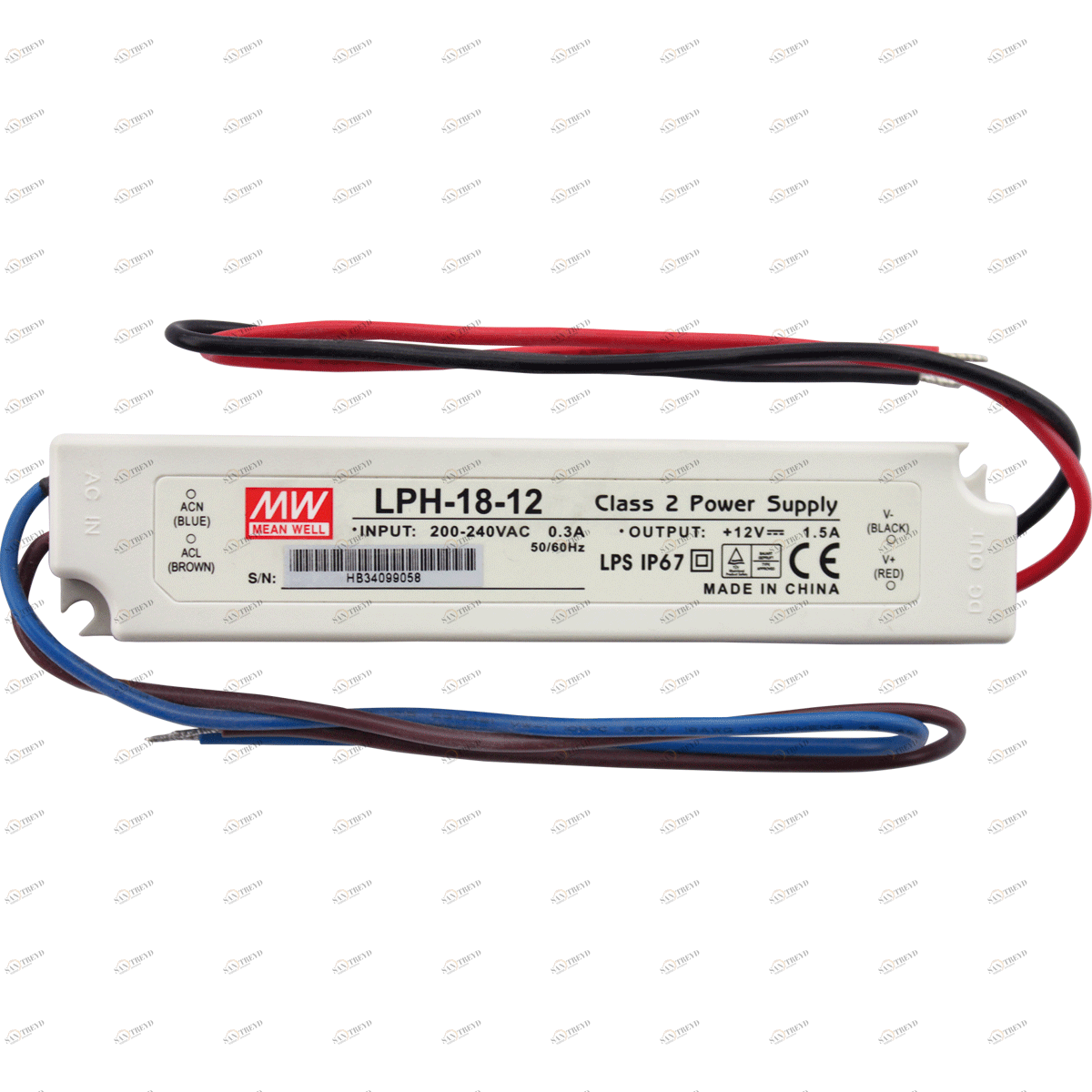 Блок питания 230 V AC/12 V DC/18 W, IP67 ALCAPLAST AEZ320