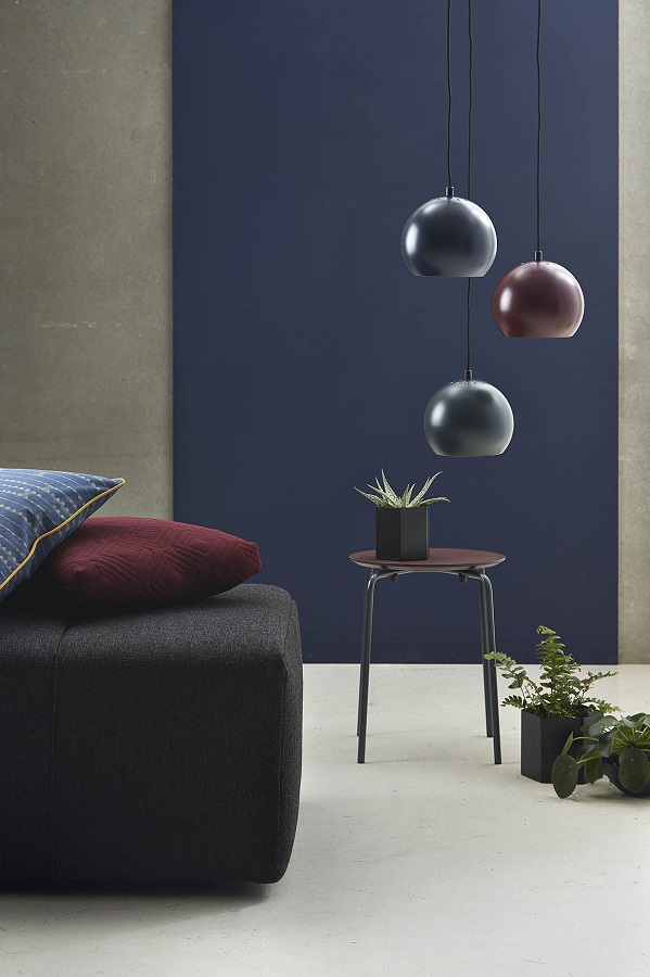 Лампа подвесная Ball, зеленая матовая, черный шнур Frandsen 11153105001 - Вид №1