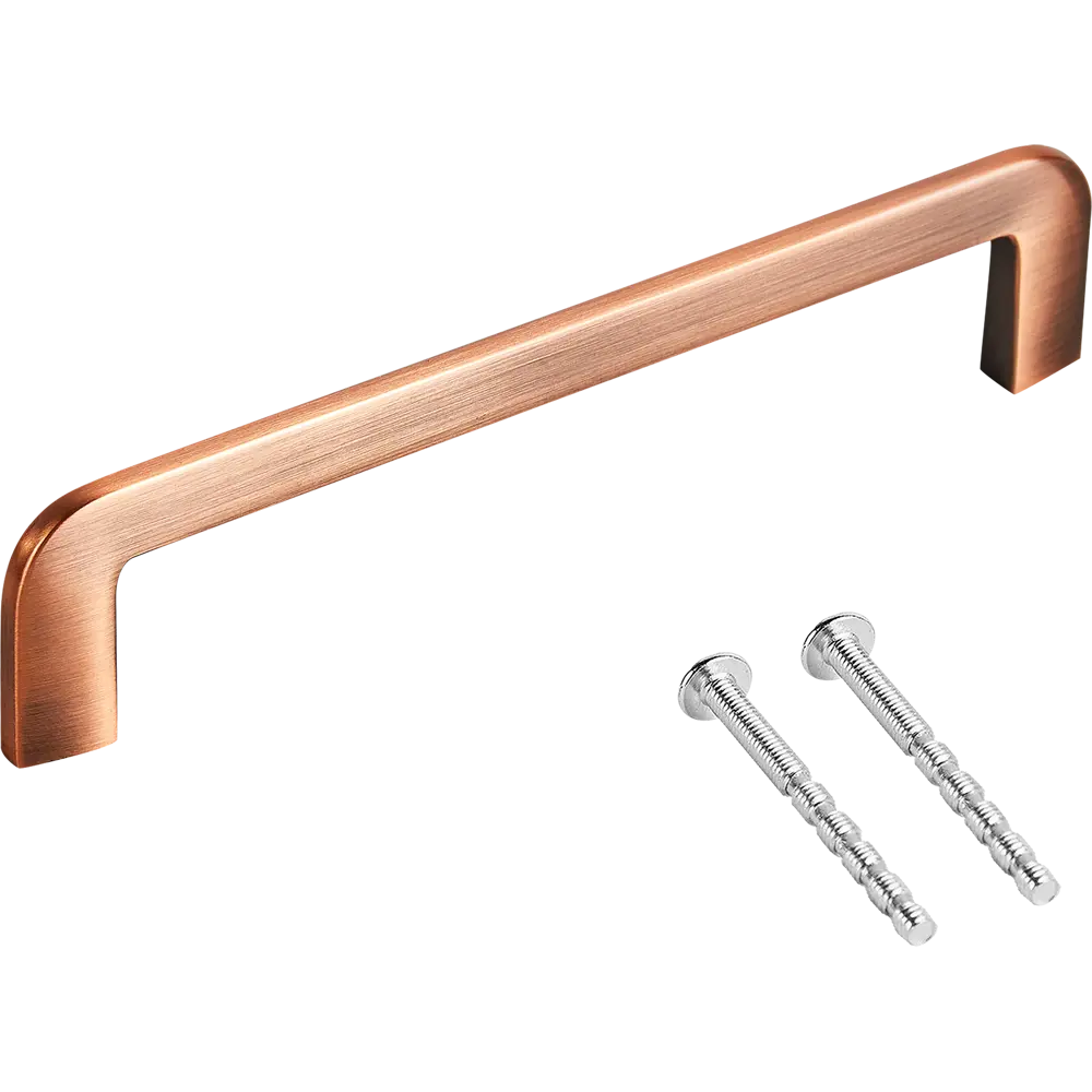 87378429 Ручка-скоба мебельная L4.032 ЦАМ 128 мм цвет медь STLM-1003589 LARVIJ  - Вид №2