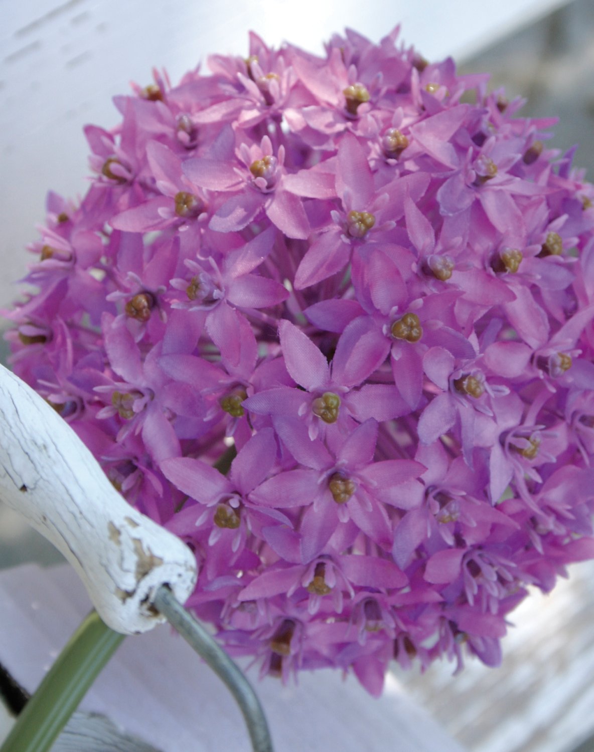 3527 222 a3 Искусственный лук, 80 см, темно-фиолетовый H-andreas  - Вид №2