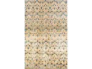 Прямоугольный ковер из шерсти и шелка