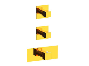 Термостатический встраиваемый смеситель для душа с 3 отверстиями