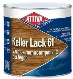 ATTIVA Однокомпонентный масляно-синтетический прозрачный лак. непрозрачный Smalti e pitture