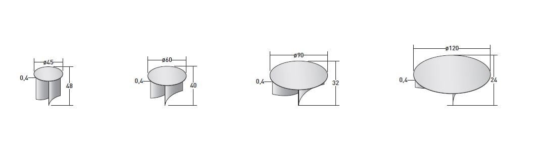 Круглый металлический садовый журнальный столик Flou Pierre ARCH-00009521 - Вид №5
