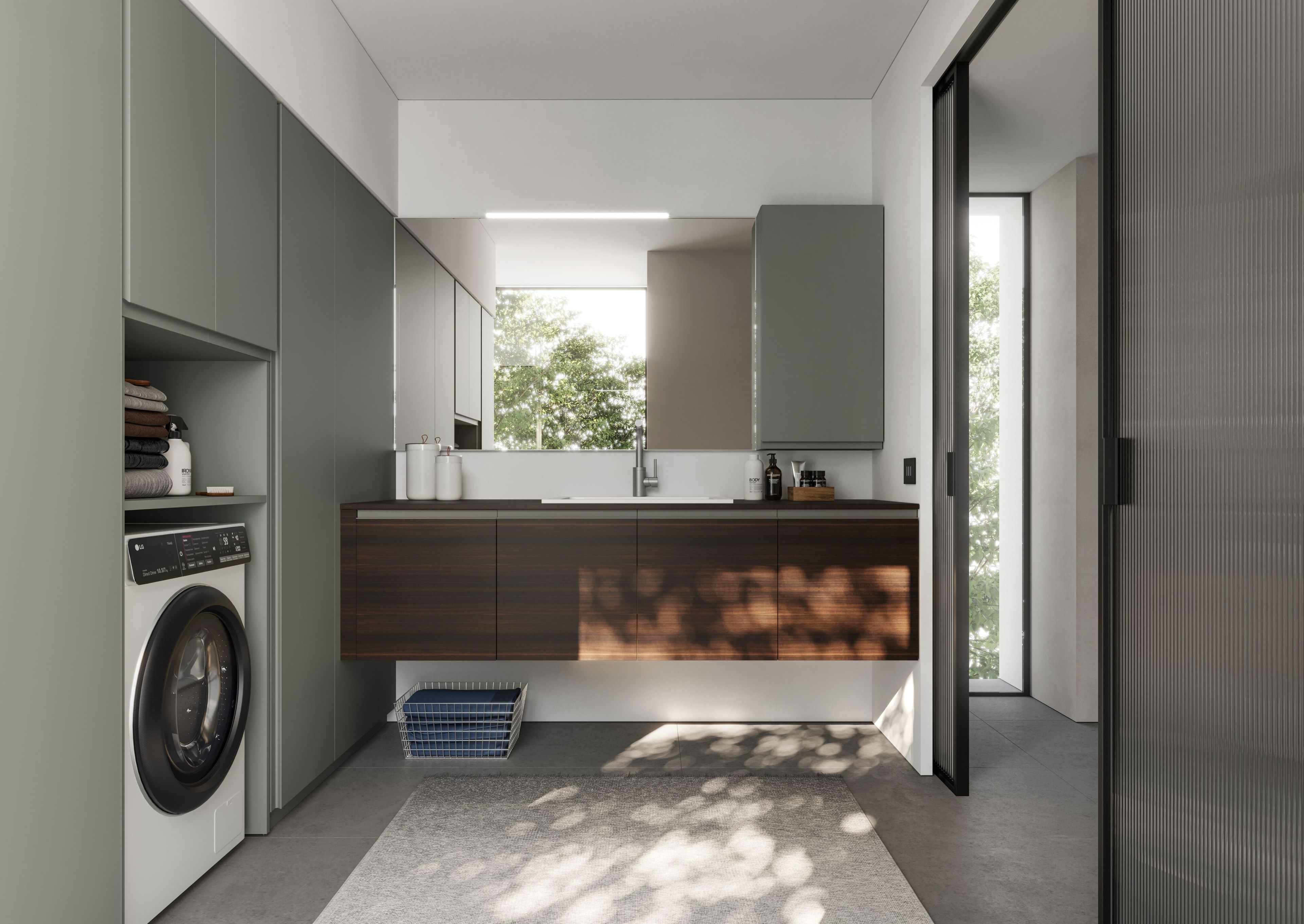 Модульный шкаф для белья Ideagroup пространство-время ARCH-00069237 - Вид №1