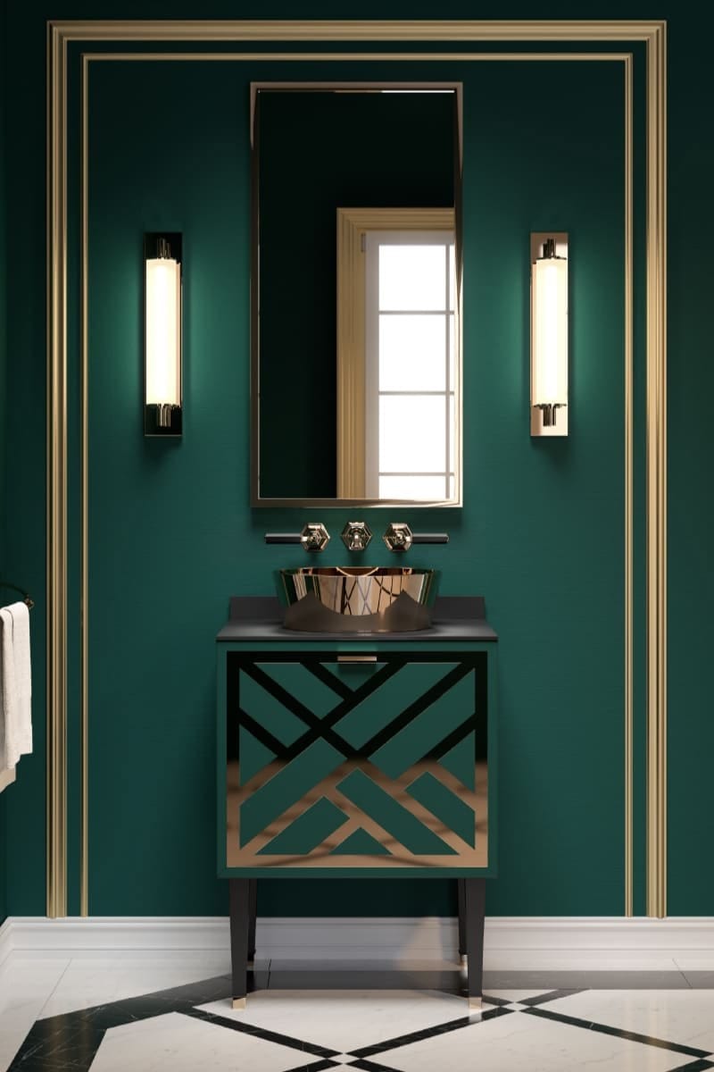 Деревянный шкаф для раковины с выдвижными ящиками Park Avenue CORA 1S ARCH-00065934 - Вид №4