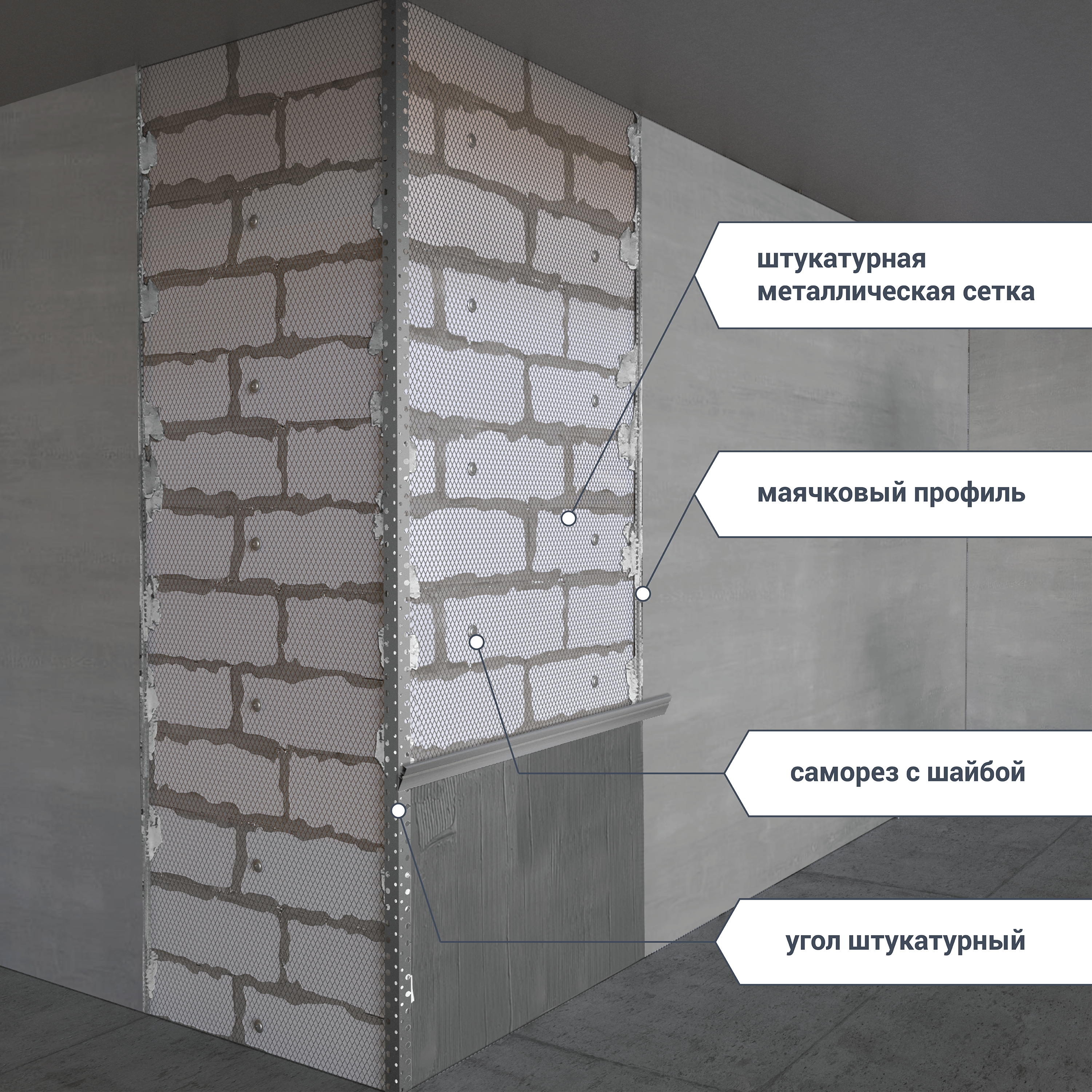 STRECK Армирующая сетка для штукатурки 10×10 мм 10 м² 13175213 STLM-0002861 - Вид №2