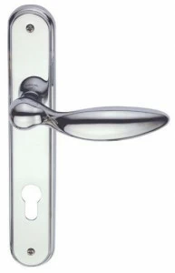 Pasini Ручка из латуни на пластине с накладкой  3290